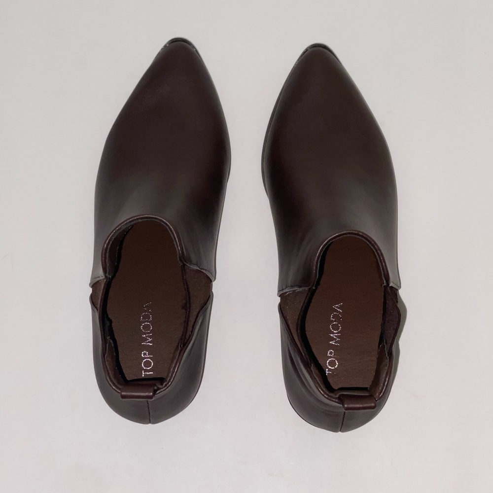 Top Moda Brown Ankle Boots - Picture 7 of 9